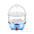 Egg Steamer ! Eggs Cooker Double Breakfast Machine Stainless Steel Multi Function Steamer, Cooking Molds Promotion Include 1*Egg Steamer Blue