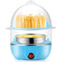 Egg Steamer ! Eggs Cooker Double Breakfast Machine Stainless Steel Multi Function Steamer, Cooking Molds Promotion Include 1*Egg Steamer Blue