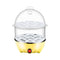 Egg Steamer ! Eggs Cooker Double Breakfast Machine Stainless Steel Multi Function Steamer, Cooking Molds Promotion Include 1*Egg Steamer Yellow