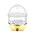 Egg Steamer ! Eggs Cooker Double Breakfast Machine Stainless Steel Multi Function Steamer, Cooking Molds Promotion Include 1*Egg Steamer Yellow