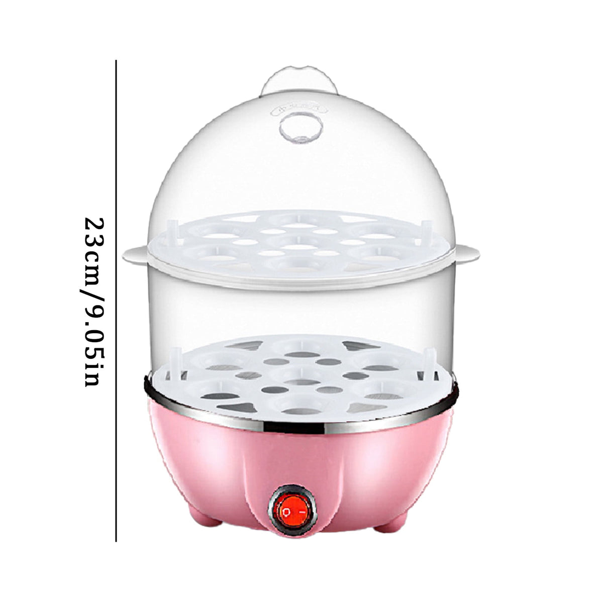 Egg Steamer ! Eggs Cooker Double Breakfast Machine Stainless Steel Multi Function Steamer, Cooking Molds Promotion Include 1*Egg Steamer Yellow