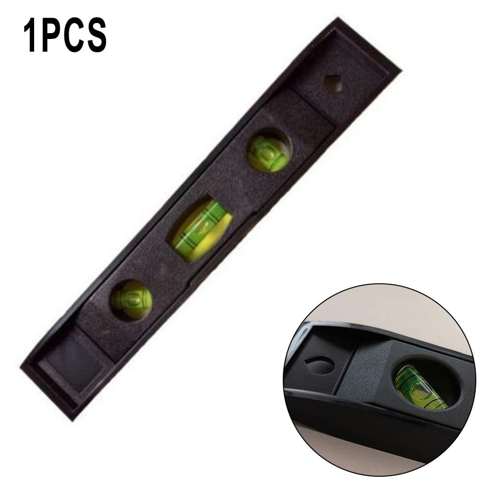 1 Pc Horizontal Ruler 3 Bubble Spirit. Level Magnetic Abs Shell Mini Pocket Portable Level Measure Tools Machinery Leveller Smile Home