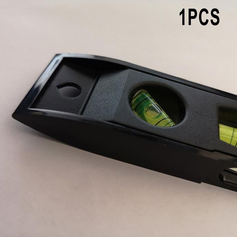 1 Pc Horizontal Ruler 3 Bubble Spirit. Level Magnetic Abs Shell Mini Pocket Portable Level Measure Tools Machinery Leveller Smile Home
