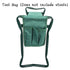 Highly Green Folding Garden Kneeler Chair Bench Stool Tool Pouch L Smile Home S