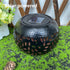 Solar Lantern Outdoor Waterproof, Solar Table Lights LED Metal Tabletop Light Solar Powered Decorative Lighting Lanterns for Desk, Black