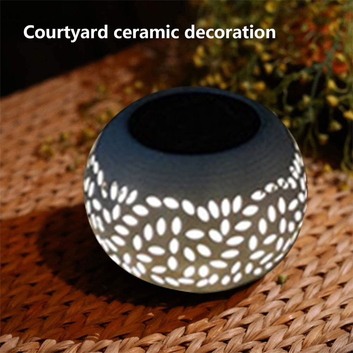 Solar Lantern Outdoor Waterproof, Solar Table Lights LED Metal Tabletop Light Solar Powered Decorative Lighting Lanterns for Desk, White