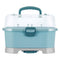 Baby Bottle Drying Rack Storage, Nursing Bottle Storage Box Organizer with Cover, Portable Kitchen Cabinet Organizer, High Capacity Bottle Dryer Holder for Bottles(Blue,11.81"Dx8.44"Wx8.85"H) Blue