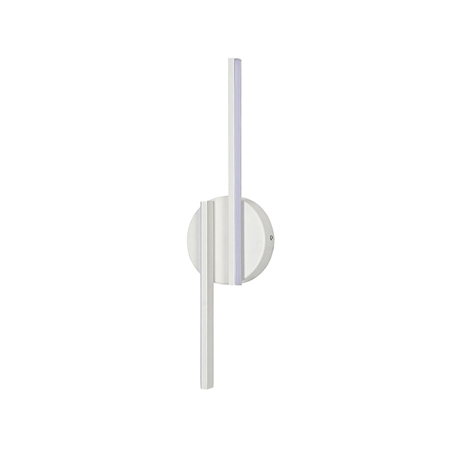 1 Piece Rechargeable LED Wall Sconce, Wireless Rotatable Lamp with Dimmable 3000 to 6000 K Light for Hallways, White