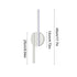 1 Piece Rechargeable LED Wall Sconce, Wireless Rotatable Lamp with Dimmable 3000 to 6000 K Light for Hallways, White
