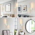 1 Piece Rechargeable LED Wall Sconce, Wireless Rotatable Lamp with Dimmable 3000 to 6000 K Light for Hallways, White