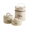 Insulated Bento Lunch Box, Leak Resistant Thermal Food Container for Adults, Meals, Fruit, Sauces and Daily Travel, Beige