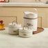 Insulated Bento Lunch Box, Leak Resistant Thermal Food Container for Adults, Meals, Fruit, Sauces and Daily Travel, Beige