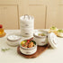 Insulated Bento Lunch Box, Leak Resistant Thermal Food Container for Adults, Meals, Fruit, Sauces and Daily Travel, Beige