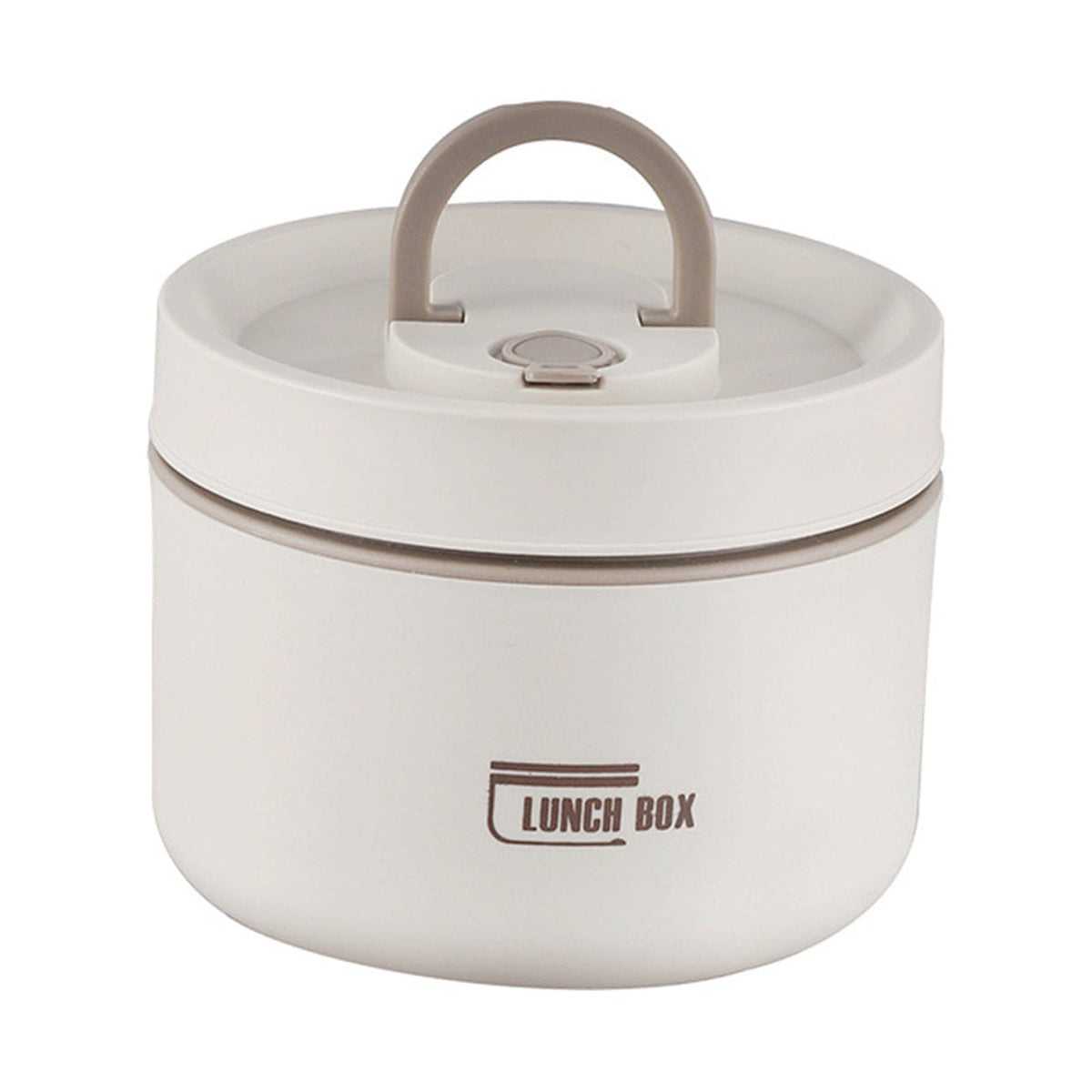 Insulated Bento Lunch Box, Leak Resistant Thermal Food Container for Adults, Meals, Fruit, Sauces and Daily Travel, Beige