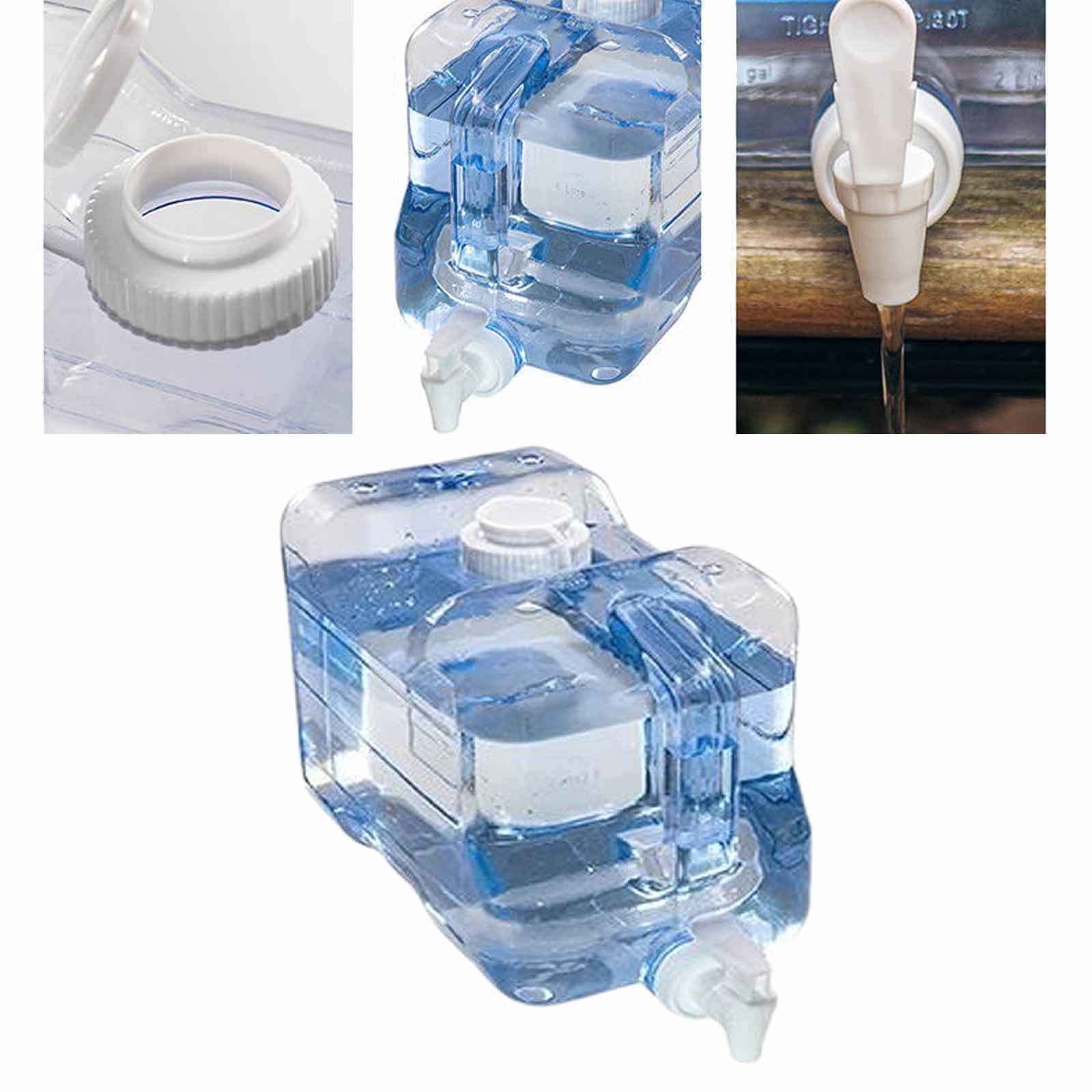 1 Piece Fridge Water Dispensers Bottle with Leak-proof Spigot and Convenient Handle Plastic Cold Juice, Transparent, 35 x 12.5 x 21.5 cm