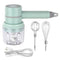 Cordless Electric Hand Mixer and Mini Food Chopper with Whisk Attachment for Eggs, Cream, Garlic and Kitchen Prep, 5.1 cm, White