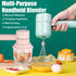 Cordless Electric Hand Mixer and Mini Food Chopper with Whisk Attachment for Eggs, Cream, Garlic and Kitchen Prep, 5.1 cm, White