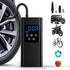 Bicycle pump, Portable digital air pump for cars, handy and Cordless rechargeable, suitable for motorcycles, bicycles