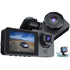 3 inch screen Dash Cam with Front, Cabin and Rear Cameras, Full HD Loop Recording, Night Vision and Parking Monitor