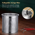 Deep Fryer - Mini Deep Fryer - Stainless Steel Oil Pan - Tempura Pan - Cooking Pan with Frying Basket - French Frying Pan - Induction and Gas - Frying Pan - Deep Fryer with Lid - Kitchen Accessories - Frying Set - Pans - Oil Filter - Sauté Pan - Silver -