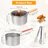 Stainless Steel Deep Fryer Pot with Basket for Tempura, Chips and Fried Foods, Suitable for Induction and Gas Cooktops, Silver