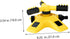 360 Degree Rotating Garden Sprinkler for Lawns and Irrigation, Automatic Watering System for Outdoor Plants and Grass, Yellow and Black
