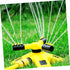 360 Degree Rotating Garden Sprinkler for Lawns and Irrigation, Automatic Watering System for Outdoor Plants and Grass, Yellow and Black