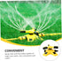 360 Degree Rotating Garden Sprinkler for Lawns and Irrigation, Automatic Watering System for Outdoor Plants and Grass, Yellow and Black