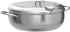 Stainless Steel Deep Fryer Pot with Basket for Tempura, Chips and Fried Foods, Suitable for Induction and Gas Cooktops, 24 cm, Silver