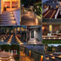 Set of 4 outdoor solar lights, waterproof LED lights for outdoor use