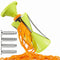 Spiralizer, Stainless Steel Vegetable Cutter for Large or Small Veggie Spaghetti Zucchini Carrot Pasta Noodle Maker Green