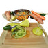 Spiralizer, Stainless Steel Vegetable Cutter for Large or Small Veggie Spaghetti Zucchini Carrot Pasta Noodle Maker Green