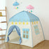 Princess Tent for Girls, Kids Castle Play Tent Playhouse for Indoor Outdoor, 51 x 40 x 51 Inches, Blue