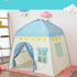 Princess Tent for Girls, Kids Castle Play Tent Playhouse for Indoor Outdoor, 51 x 40 x 51 Inches, Blue
