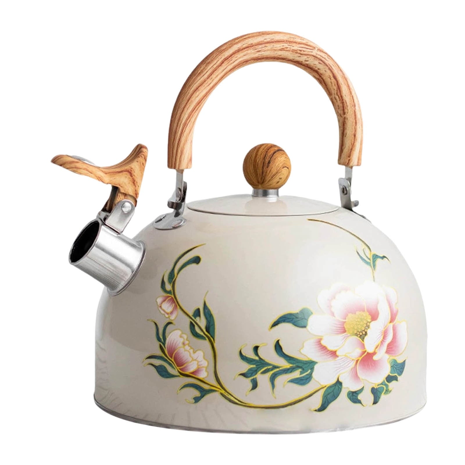 Whistling Tea Kettle for Stovetop, Stainless Steel Tea Pot Kettles, Rapid Boiling Teapot with Stay-Cool Ergonomic Handle, Perfect for Home & Kitchen Multicolor