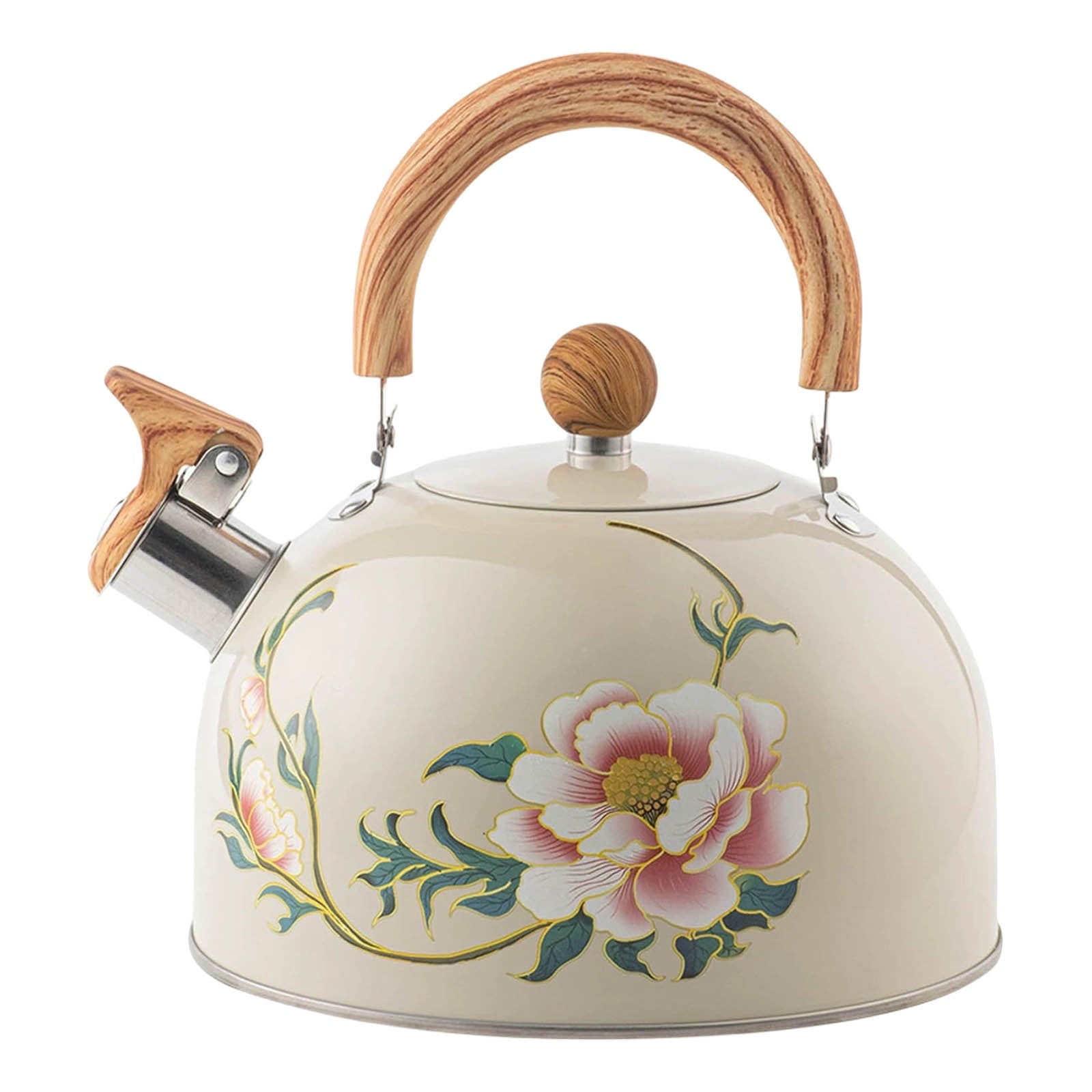 Whistling Tea Kettle for Stovetop, Stainless Steel Tea Pot Kettles, Rapid Boiling Teapot with Stay-Cool Ergonomic Handle, Perfect for Home & Kitchen Multicolor