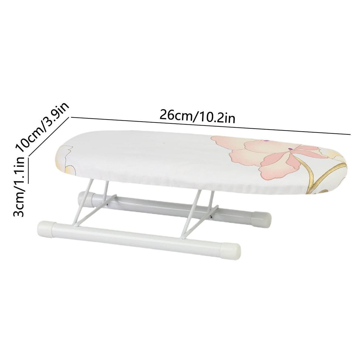 Desktop Ironing Board, Small Folding Tabletop Iron Board with Heat-Resistant Cover, Portable for Dorm, Travel & Small Spaces, Mini Ironing Mat H