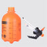 Handheld Garden Pump Sprayer, 2L Lawn & Garden Pressure Water Spray Bottle with Adjustable Brass Nozzle, for Plants and Other Cleaning Solutions Orange