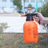Handheld Garden Pump Sprayer, 2L Lawn & Garden Pressure Water Spray Bottle with Adjustable Brass Nozzle, for Plants and Other Cleaning Solutions Orange
