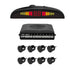 Car Reverse Parking Radar System with 8 Parking Sensors Distance Detection + LED Distance Display + Sound Warning (Black Color)