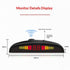 Car Reverse Parking Radar System with 8 Parking Sensors Distance Detection + LED Distance Display + Sound Warning (Black Color)