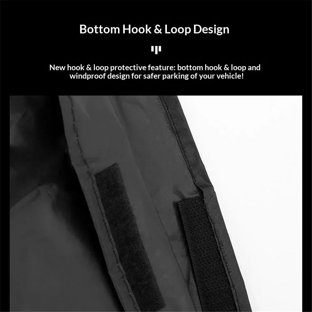 Bike Bicycle Cover Waterproof Dustproof- Bike Cover for 1 Bikes, Indoor and Outdoor Use, Bike Cover Rain Sun UV Wind Snow Proof Resistant (Black 350g)