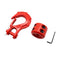 Winch Hook-3/8" Clevis Slip Hook with Safety Latch & Winch Cable Hook Stopper, Grade Forged Steel  Work for Winch Rope, ATV, UTV, Off Road Vehicle, Red