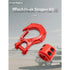 Winch Hook-3/8" Clevis Slip Hook with Safety Latch & Winch Cable Hook Stopper, Grade Forged Steel  Work for Winch Rope, ATV, UTV, Off Road Vehicle, Red
