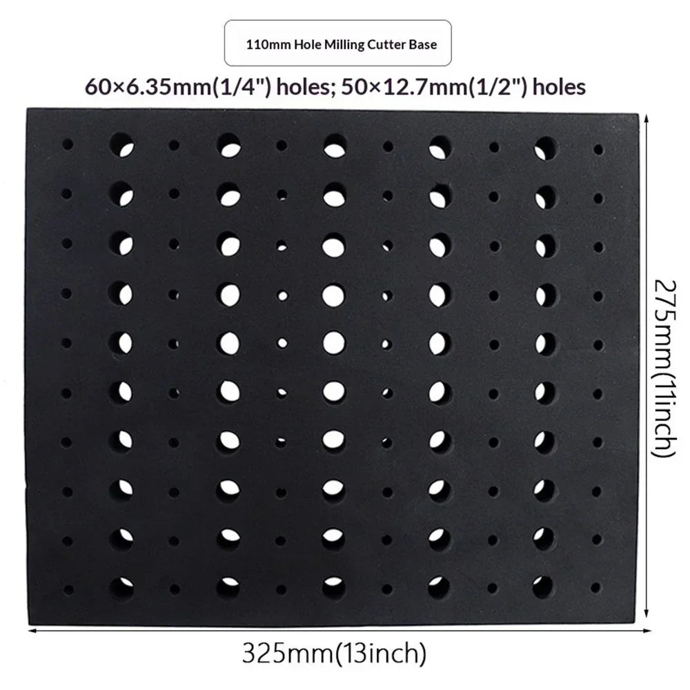 Router Bit Storage Inserts for 110 Bits, 50PCS 1/2" and 60PCS 1/4" Shank Router Bits, Routers Bit Holder, Bits Organizer with High Density Foam, Fits Toolbox, Drawer, Workstation