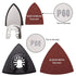 104Pcs Oscillating Tool Detail Sanding Pads Kit 2Pcs Triangle Sanding Pads and 2Pcs Finger Sanding Pad 100Pcs Multitool Sandpaper Grit Fit for Finishing Wood Sanding Plaster