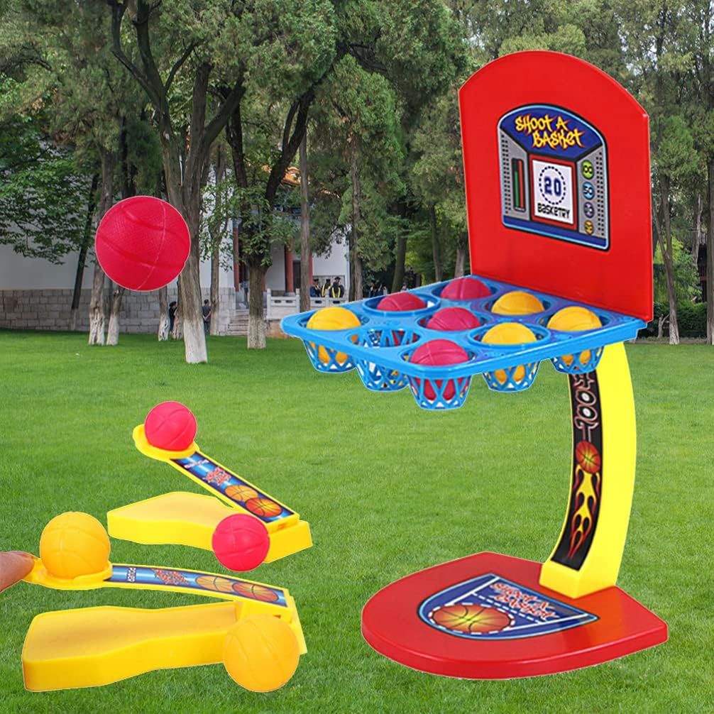 Tabletop Basketball Hoop Toy Mini Finger Shooting Sport Game Table Top Fun Arcade Activity Toy for Children Kids