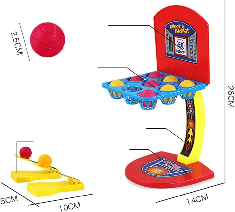 Tabletop Basketball Hoop Toy Mini Finger Shooting Sport Game Table Top Fun Arcade Activity Toy for Children Kids