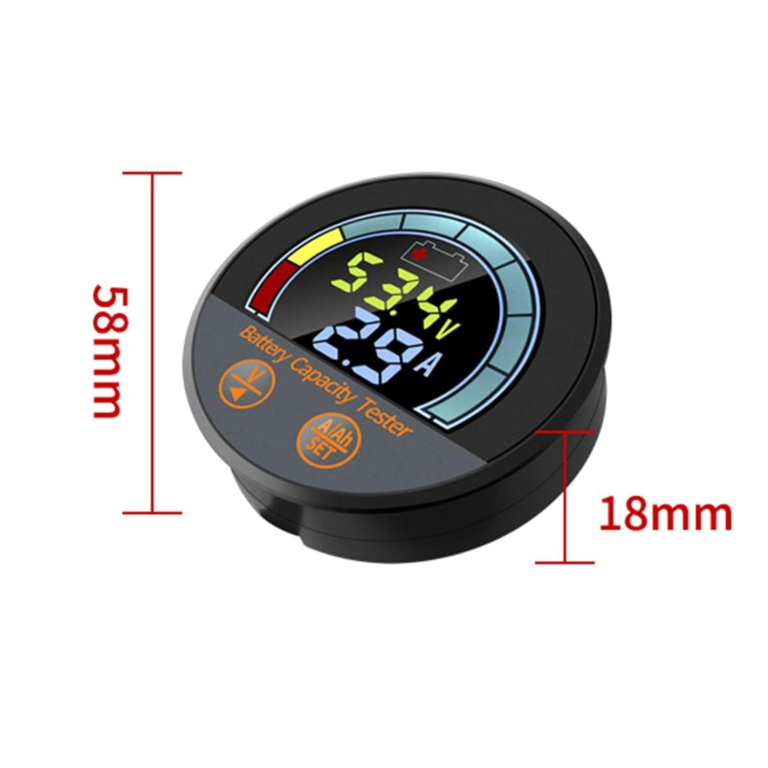 LCD Digital Voltmeter 8-100V Two Wire Voltage Meter Universal VoltTester Panel VoltGauge VoltmetreMonitor