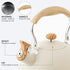 2.5 L Whistling Tea Kettles with Wood Grain adjustment Nylon Handle, Capsule Base Tea Kettle, White (White)